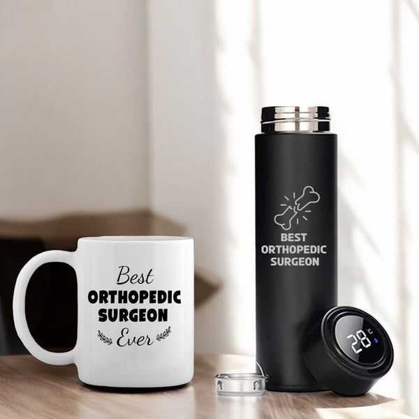 Orthopedic Gift Set- Bottle with Orthopedic Logo & Orthopedic Doctor Theme Mug