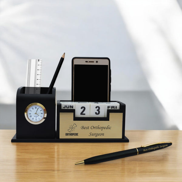 Orthopedic Combo- Pen & Penstand with Orthopedic Logo Engraved.