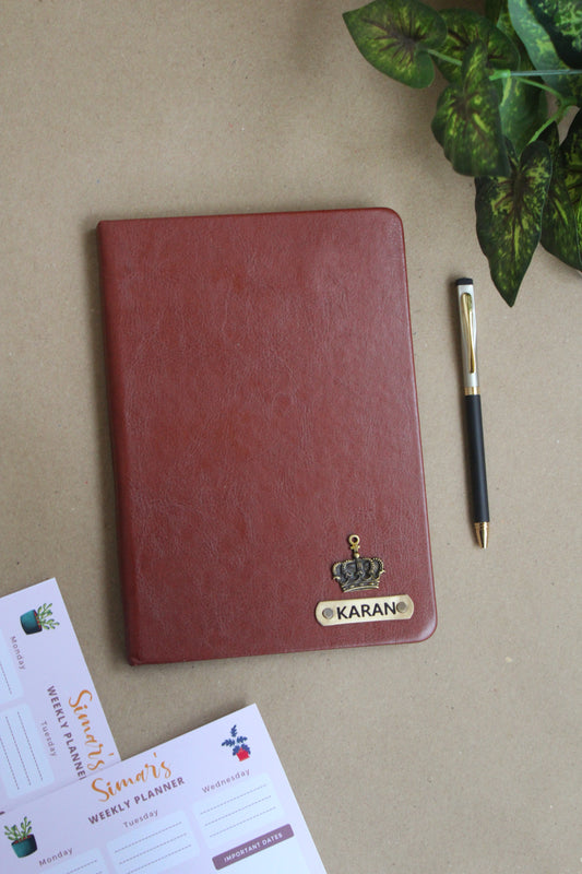 Custom Name Engraved Diary & Pen