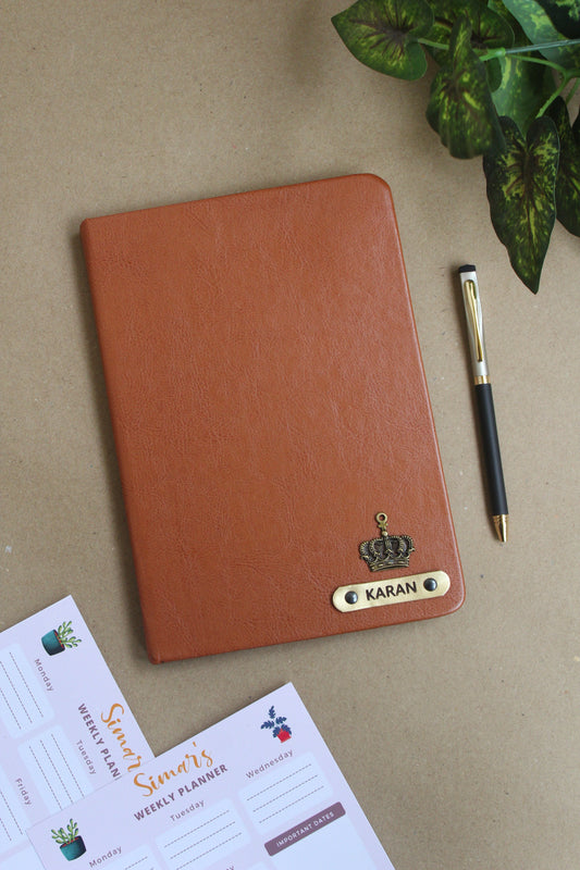 Custom Name Engraved Diary & Pen