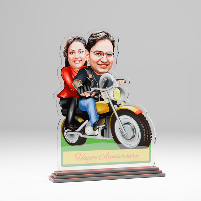 Personalized Acrylic Caricature for Couple With Custom Photo- Size 6x8