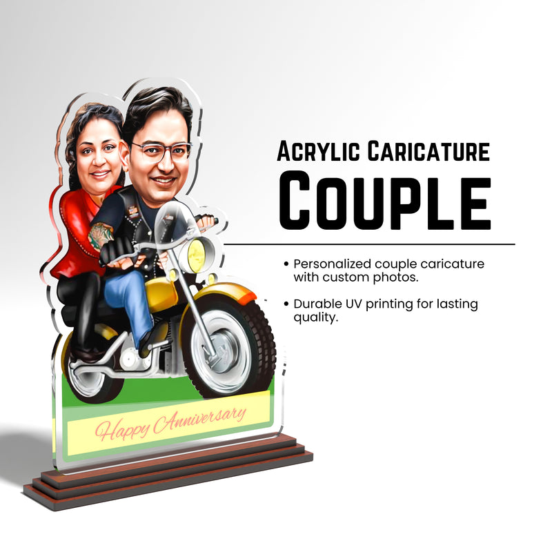 Personalized Acrylic Caricature for Couple With Custom Photo- Size 6x8