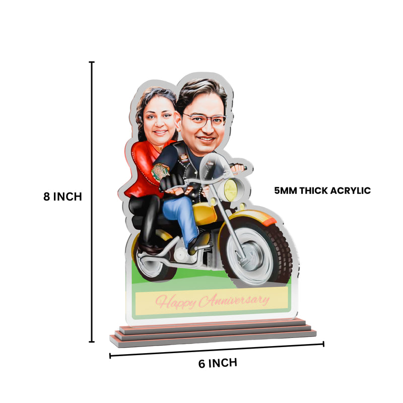 Personalized Acrylic Caricature for Couple With Custom Photo- Size 6x8