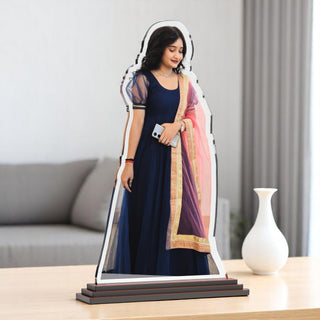 Personalized Acrylic Picture Cutout (6x8 Inches) With Custom Photo Printed.