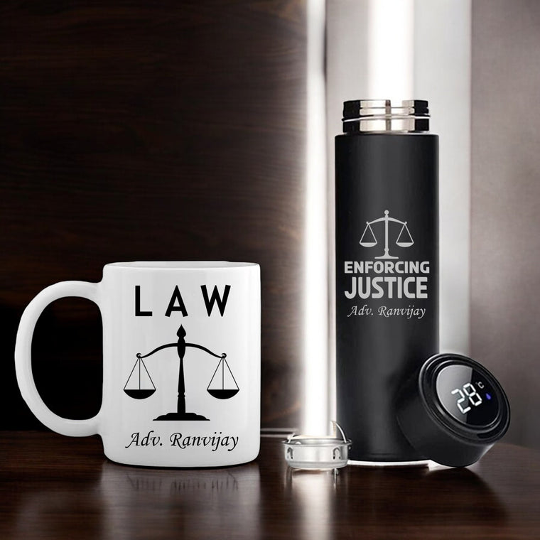 Custom Advocate Theme Combo - Temp Black Bottle & Coffee Mug