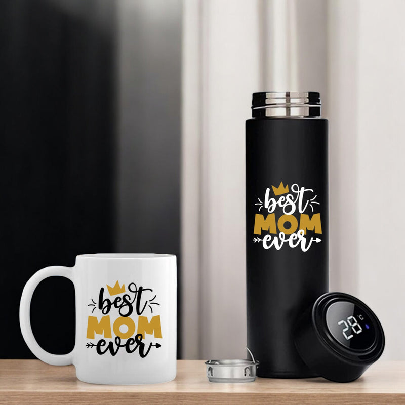 Mother's Day Gift – Black Bottle & Custom Mug.