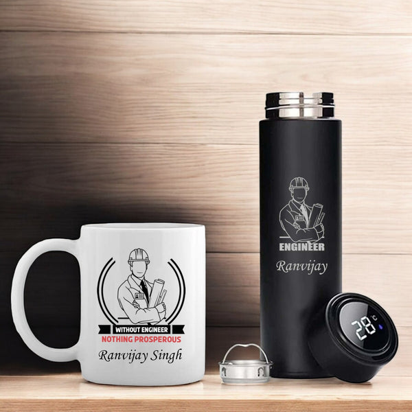 Engineer Drinkware Combo Set - Mug & Temperature Bottle.