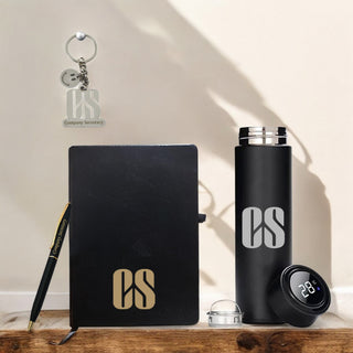 CS Gift Set – Engraved Pen, Keychain, Bottle & Diary