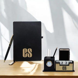CS Gift Set – Pen Stand, Diary & Engraved Pen