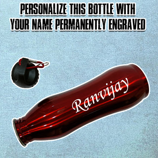Customized Water Bottle with Name Engraved (750 ml).