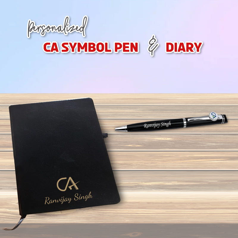 CA Gift Set: Pen & Diary with Name