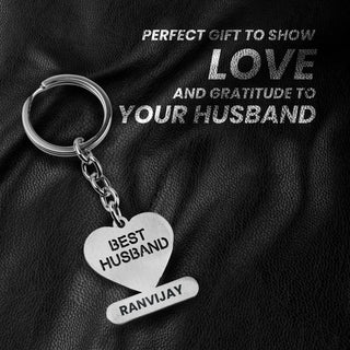 Personalized Stainless Steel Love Keychain with Engraved Name – Gift for Special One.