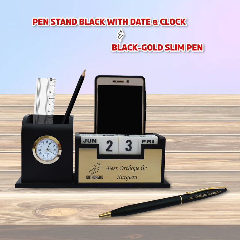 Orthopedic Combo- Pen & Penstand with Orthopedic Logo Engraved.