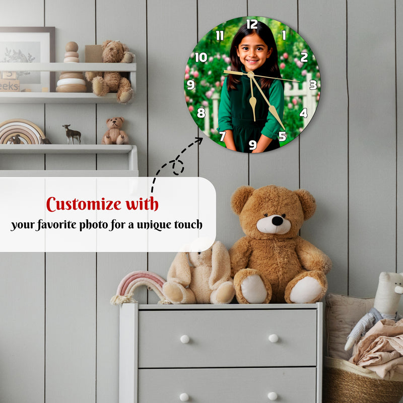 Personalized Acrylic Photo Printed Wall Clock