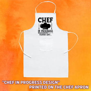 Unisex Cotton Apron with Quote & Unique Design Printed