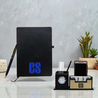 CS Gift Set – Pen Stand, Diary & Engraved Pen