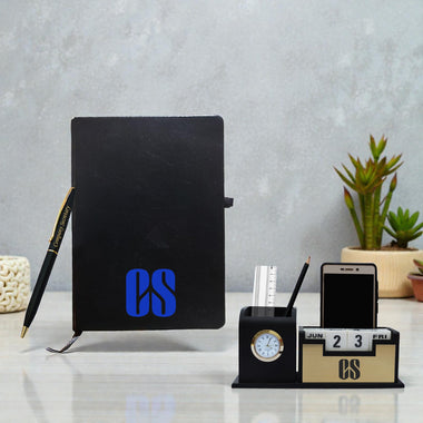 CS Gift Set – Pen Stand, Diary & Engraved Pen