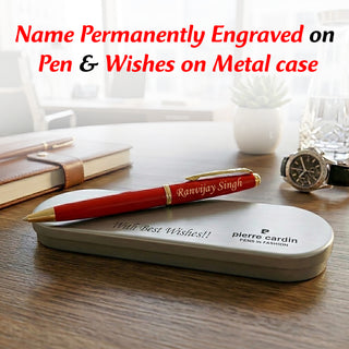 Customized Pen and Box with Name & Message Engraved on Box.
