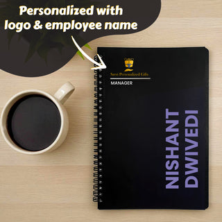 Spiral Diary A5 – Custom Notebook with Employee Name & Company Logo