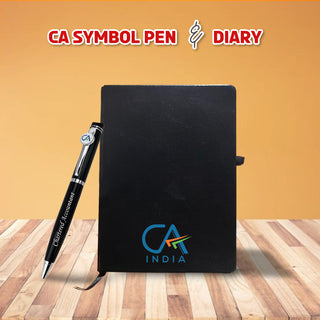CA Gift Set – Engraved Pen & Black A5 Diary