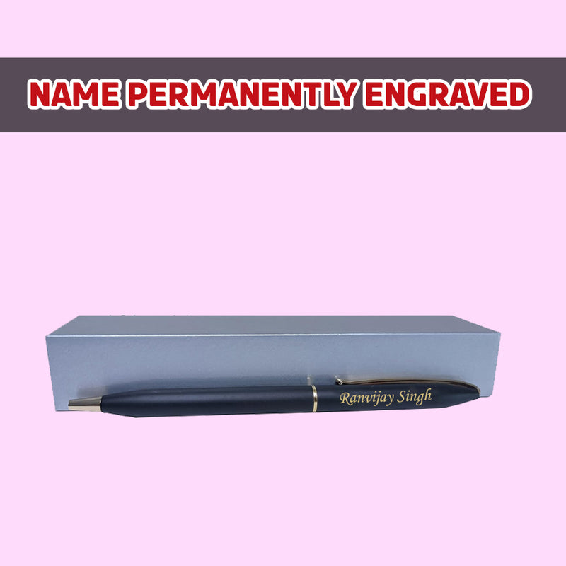 Personalized Black gold Slim Pen