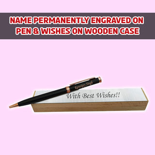 Personalized Copper Pen with Wooden Box.