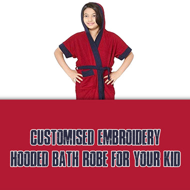 Personalized Hooded Bathrobe for Boys & Girls