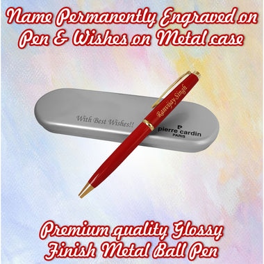 Customized Pen and Box with Name & Message Engraved on Box.