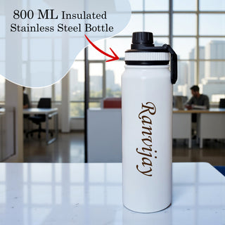 Customized Steel Water Bottle 800 ml – Custom Name