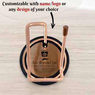 Custom Name Engraved Mobile Holder – Perfect for Office Gifting.