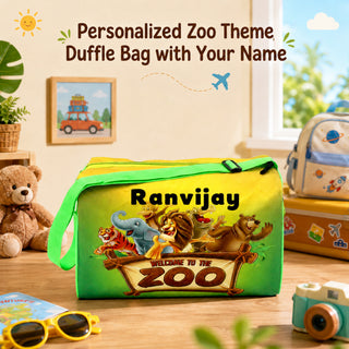 Kid's Travel Duffle Bag with Name Printed - Duffle Bag for Kids
