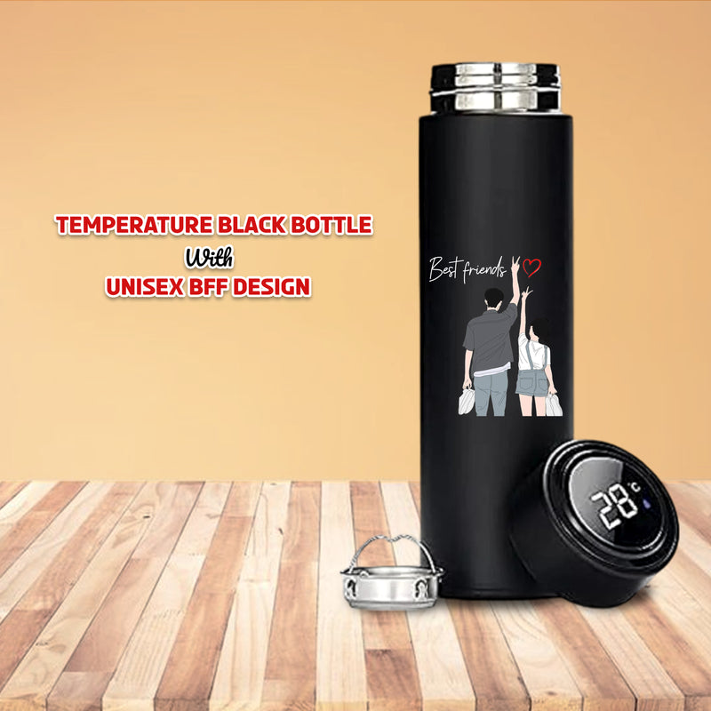 Black Temperature Bottle – Best Friend Design Printed.