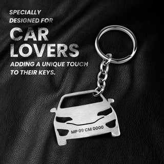 Personalized Stainless Steel Bike & Car Keychain with Name Engraved - Unique Gift for Birthdays for Car/Bike Lovers.