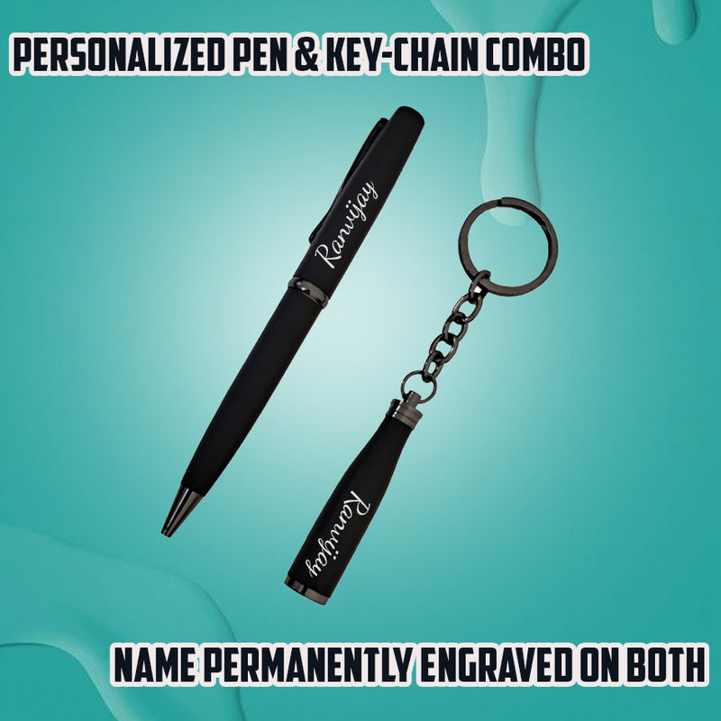 Personalized Pen & Keychain Combo Set.