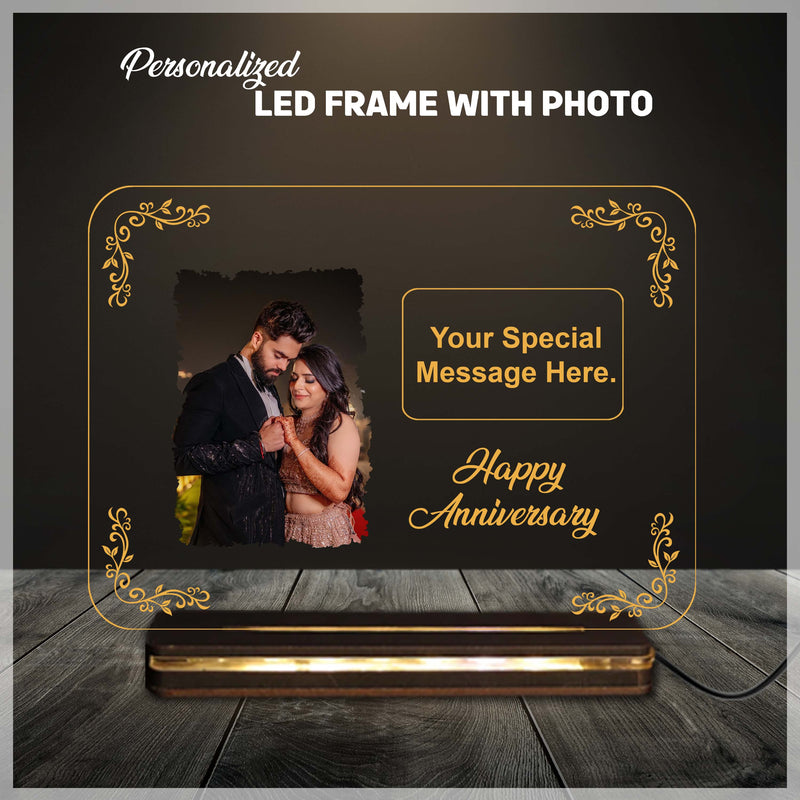 Acrylic LED Photo Frame – Customizable with Your Photo & Wishes.