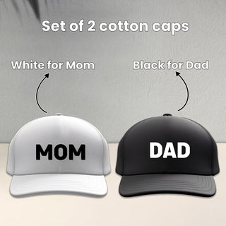 Mom and Dad Cotton Cap Hat – Best Gift For Mom & Dad.