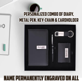 Personalized Pen,Key-Chain,Card Holder and Diary