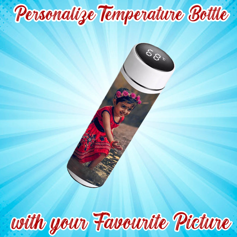 Personalized White Temperature Bottle with Photo