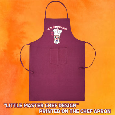 Kitchen Kids Apron For Kids with Quote & Logo Printed