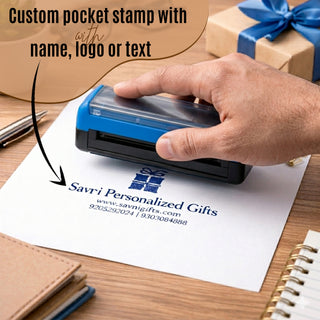 Customized Self-Inking Pocket Stamp | Custom Office Stamp | Premium Print Quality.