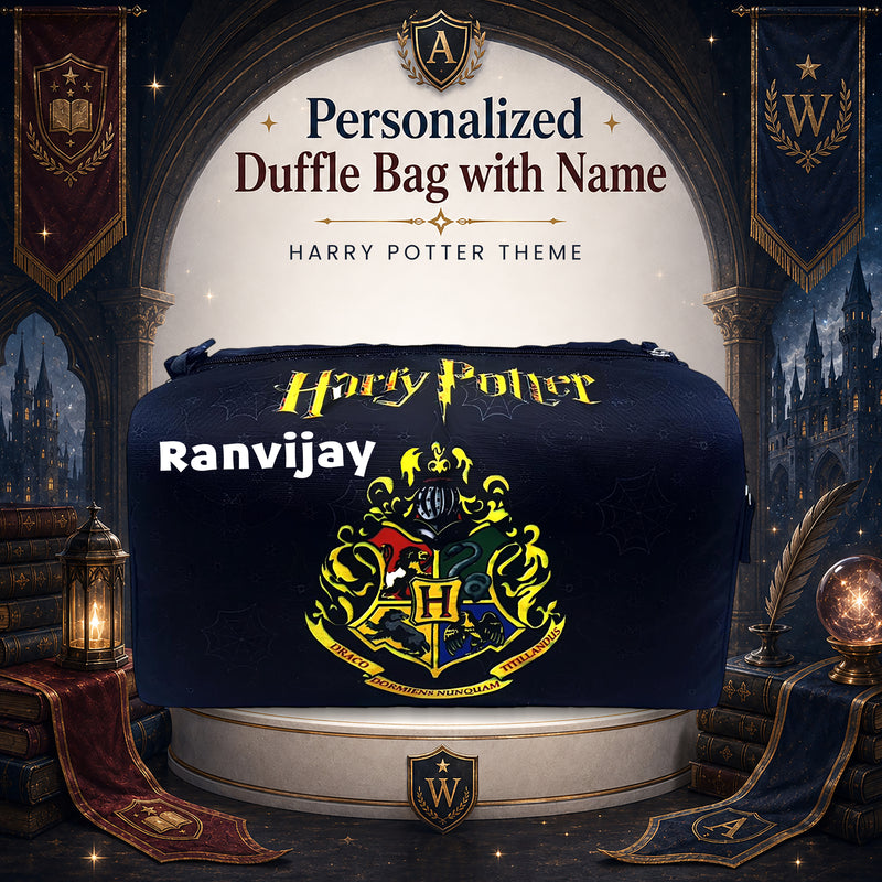 Kid's Travel Duffle Bag with Name Printed - Duffle Bag for Kids