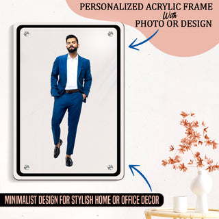 Personalized Acrylic Transparent Frame (8x12 inches, 5mm) – Custom Photo Gift