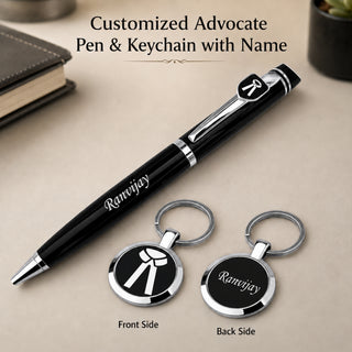 Customized Advocate Pen & Keychain Set.