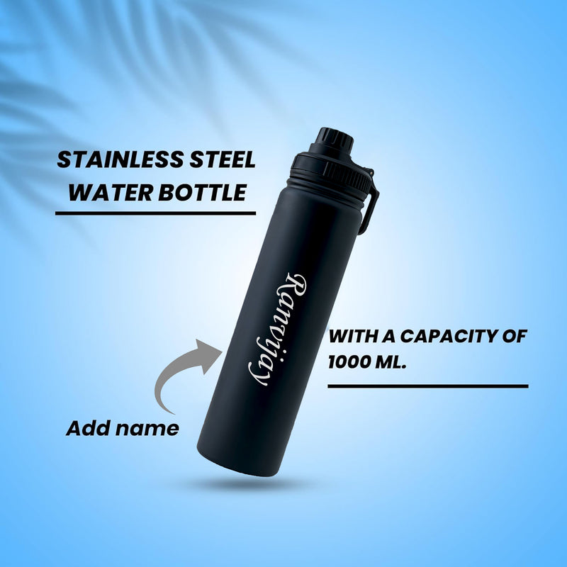 Customized Water Bottle with Name engraved (1000 ml)