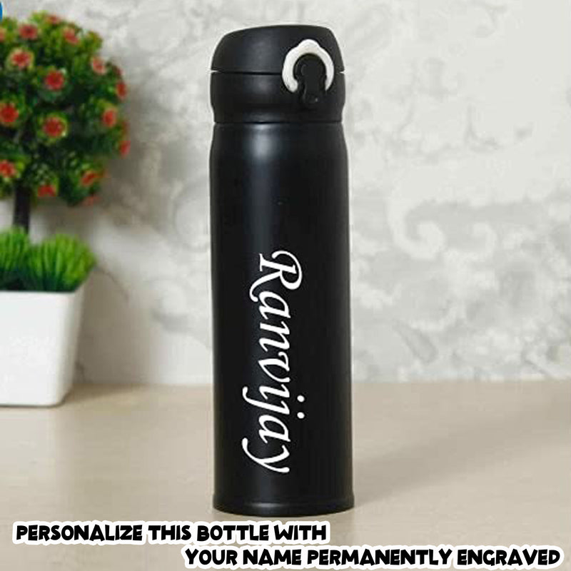 Personalized Insulated Stainless Steel Flask with Engraved Name