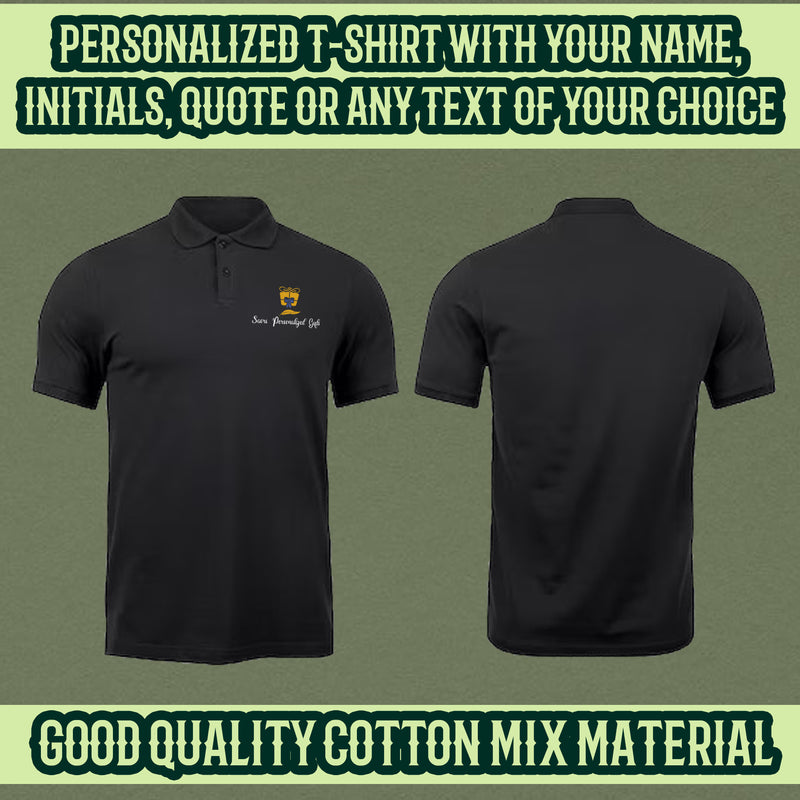 Personalized Polo Neck T Shirt