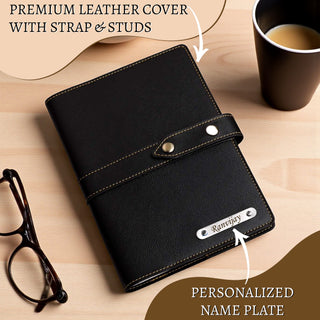 Customized Premium A5 Leather Notebook.