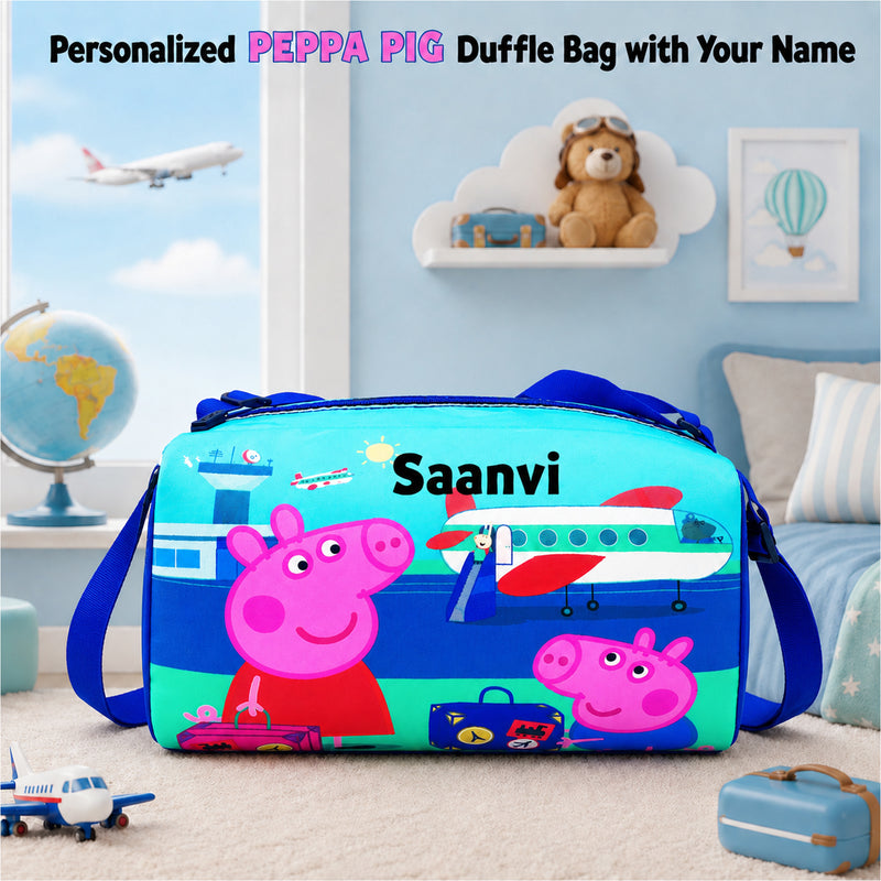 Kid's Travel Duffle Bag with Name Printed - Duffle Bag for Kids
