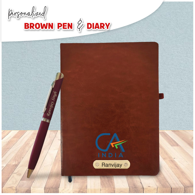 CA Gift Set: Pen & Diary with Name