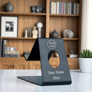 Custom Engraved Stainless Steel Mobile Stand with Name or Logo.